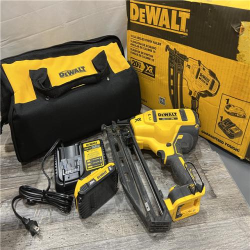 AS-IS DeWalt DCN660D1 20V 16 Gauge Cordless Angled Finish Nailer Kit W/ 2Ah Battery