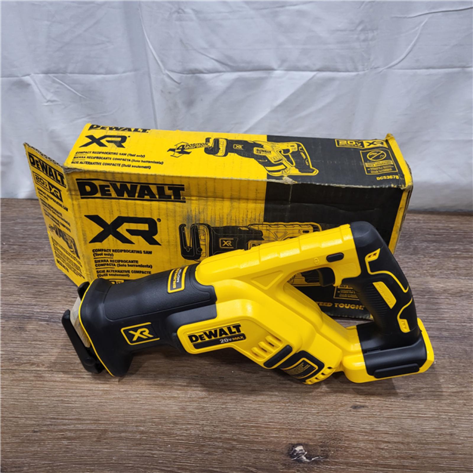 AS-IS 20-Volt MAX XR Lithium-Ion Cordless Brushless Compact Reciprocating Saw (Tool-Only)