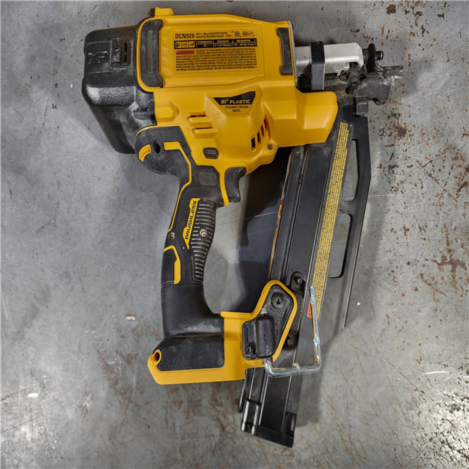 HOUSTON LOCATION - AS-IS DEWALT 20-Volt 21Â° Cordless Framing Nailer (Tool-Only)