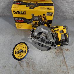 HOUSTON LOCATION - AS-IS (APPEARS LIKE NEW) DEWALT FLEXVOLT 60V MAX Cordless Brushless 7-1/4 in. Wormdrive Style Circular Saw (Tool Only)