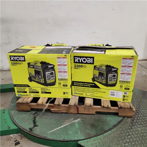 Dallas Location - As-Is Ryobi 2300-Watt Bluetooth Inverter Generator(Lot Of 4)