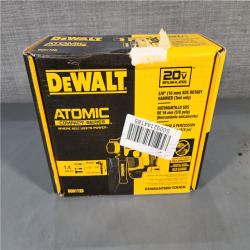 HOUSTON LOCATION - AS-IS (APPEARS LIKE NEW) Dewalt DCH172B MAX Atomic 20V 5/8 Inch Brushless Cordless SDS Plus Rotary Hammer (Tool Only)