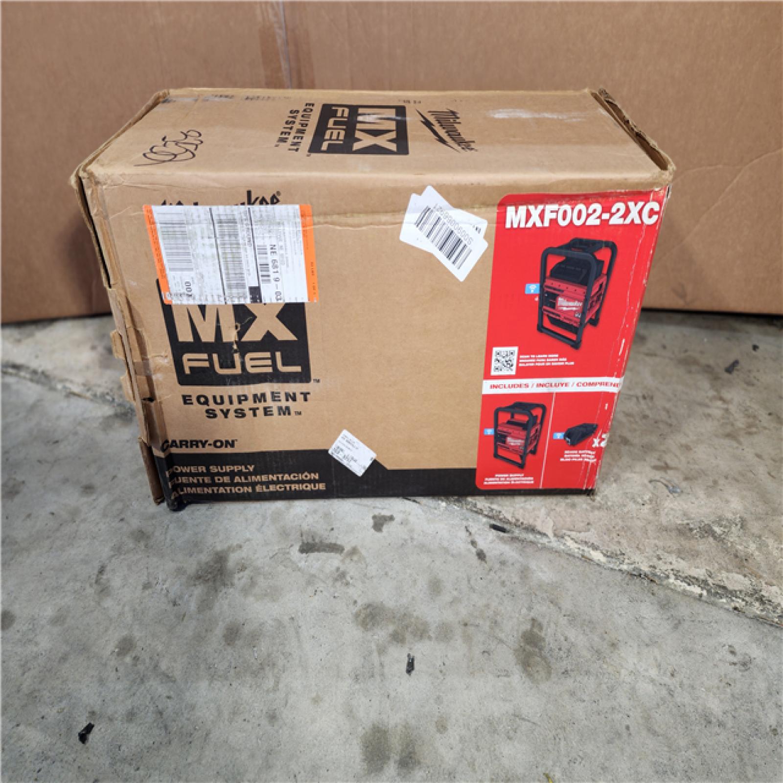 HOUSTON LOCATION - AS-IS Milwaukee MX FUEL CARRY-on 3600W/1800W Power Supply