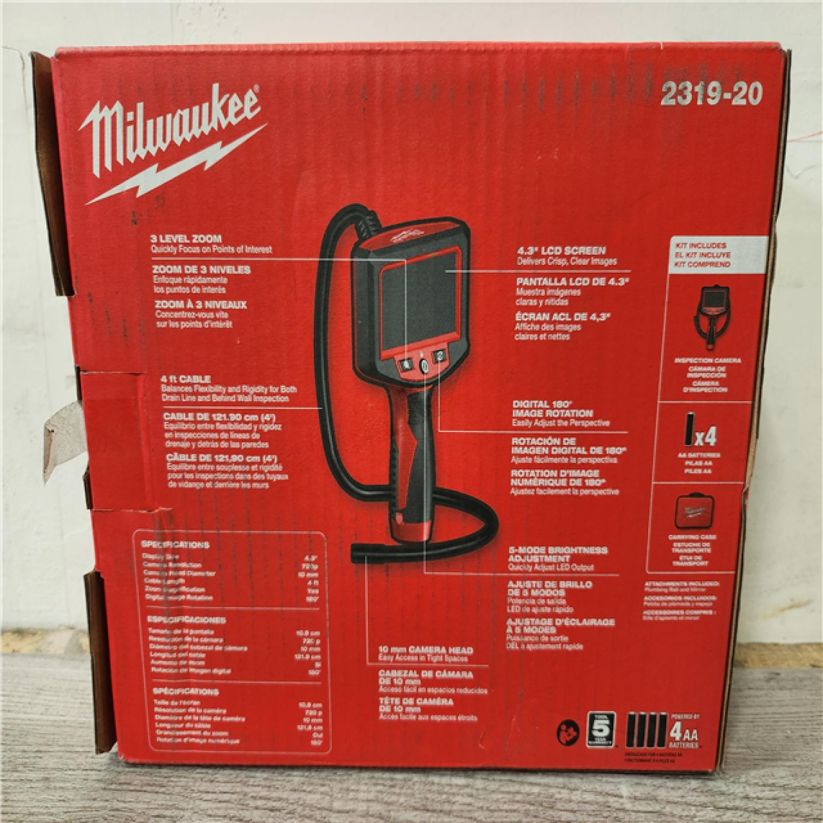 Phoenix Location Milwaukee M- Spector 4 ft. Inspection Camera Scope