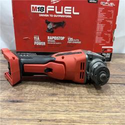 AS IS Milwaukee 2880-20 M18 FUEL 18-Volt Lithium-Ion Brushless Cordless 4-1/2 in./5 in. Grinder W/Paddle Switch (Tool-Only)