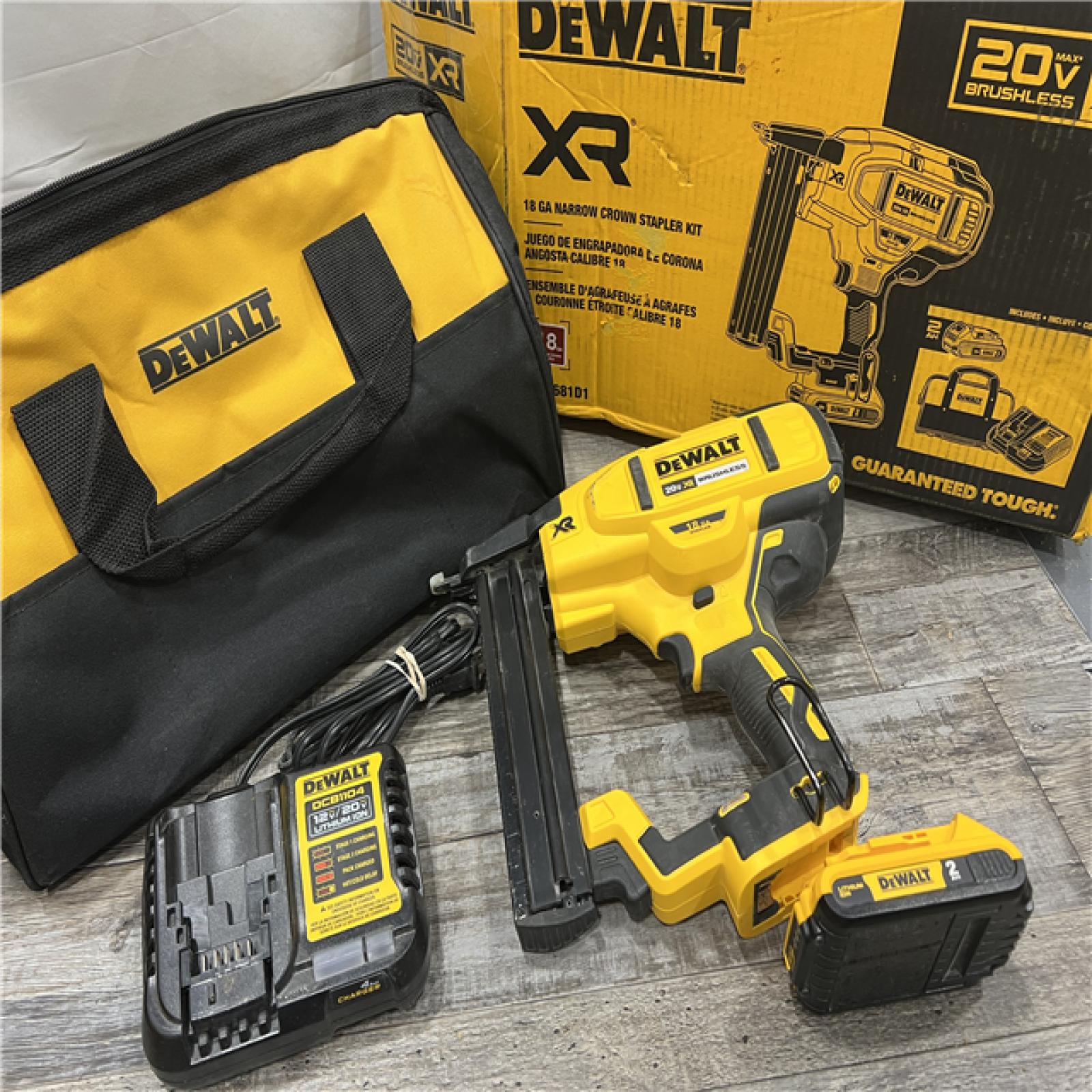 AS-IS DEWALT DCN681D1 20V 18Ga Stapler Kit