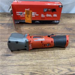 AS IS Milwaukee 2564-20 M12 FUEL 12-Volt Lithium-Ion Brushless Cordless 3/8 in. Right Angle Impact Wrench