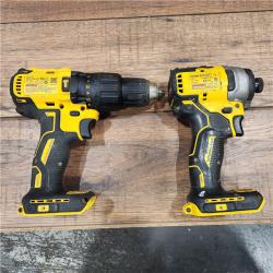 AS-IS 20V MAX Cordless Brushless Hammer Drill/Driver 2 Tool Combo Kit with FLEXVOLT ADVANTAGE