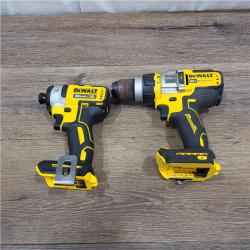 AS-IS 20V MAX Cordless Brushless Hammer Drill/Driver 2 Tool Combo Kit with FLEXVOLT ADVANTAGE