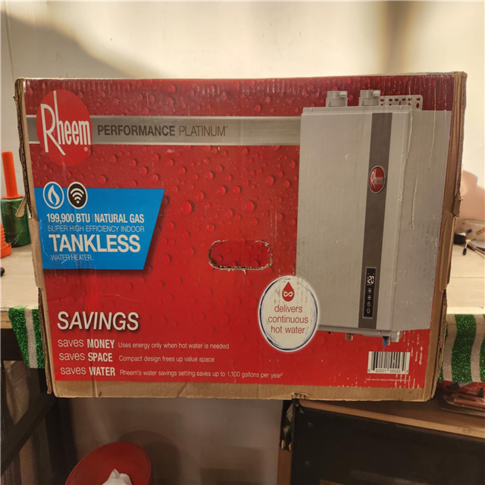 Phoenix Location Rheem Performance Plus 9.5 GPM Smart Non-Condensing Indoor Natural Gas Tankless Water Heater