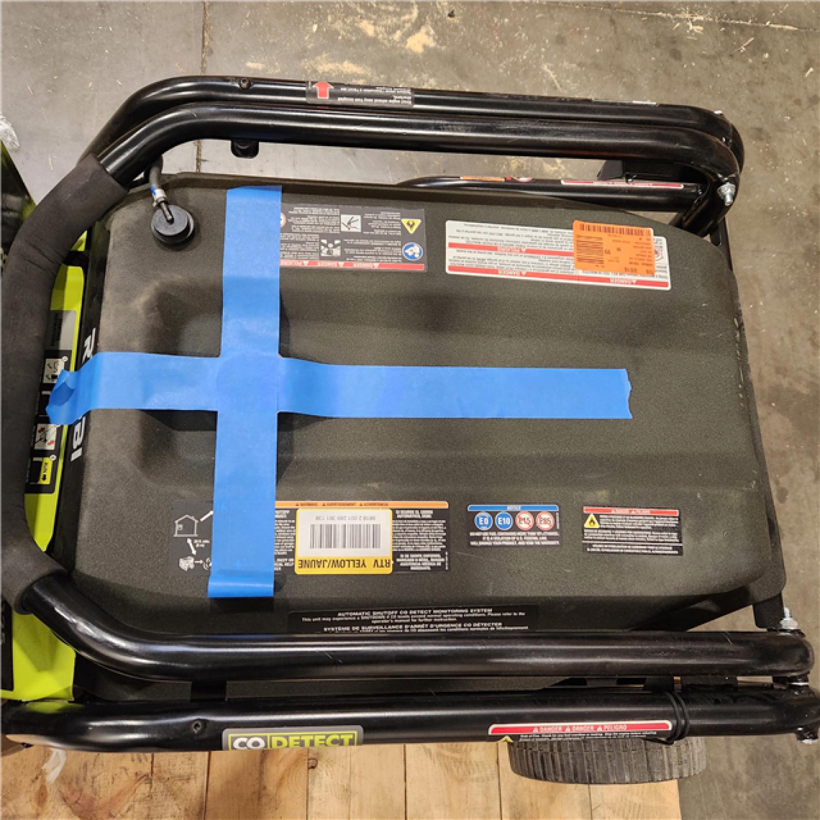 Dallas Location - As-Is RYOBI 6,500-Watt Gasoline Powered Portable Generator