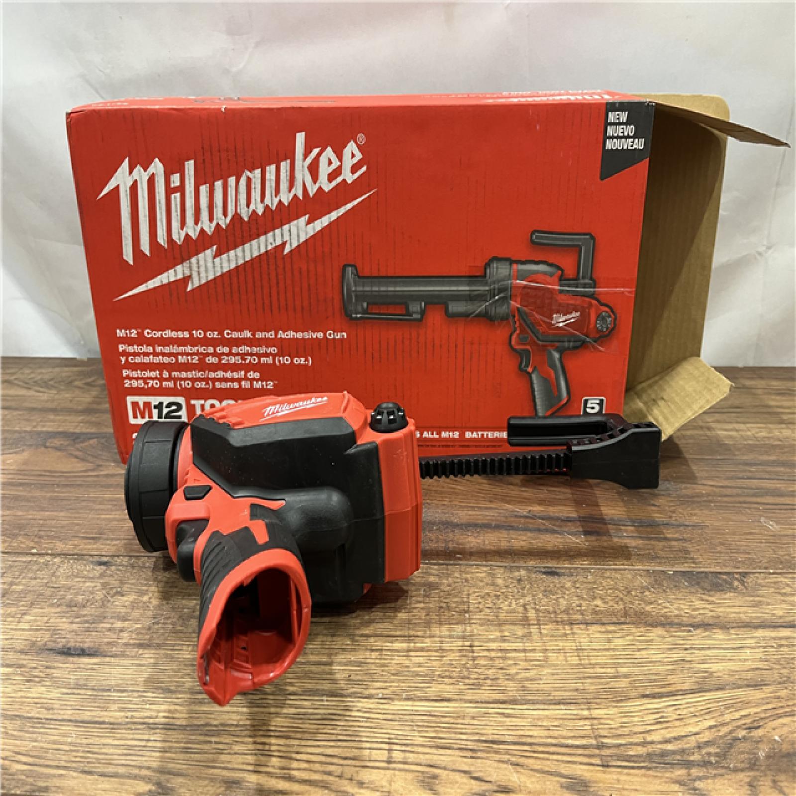 AS IS Milwaukee 2441-20 M12 12V Cordless 10oz Caulk and  (Tool Only)