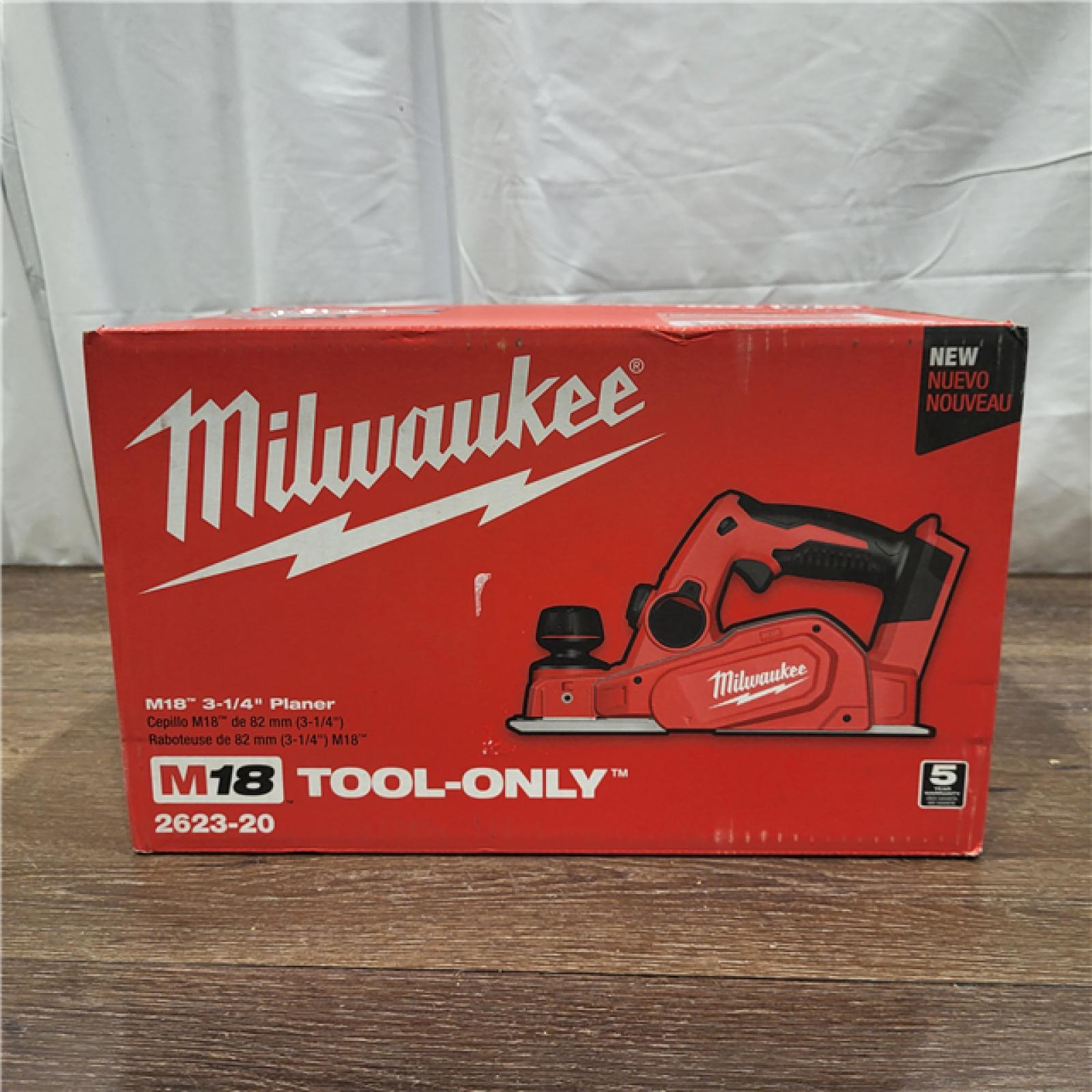 AS-IS Milwaukee M18 18-Volt Lithium-Ion Cordless 3-1/4 in. Planer (Tool-Only)