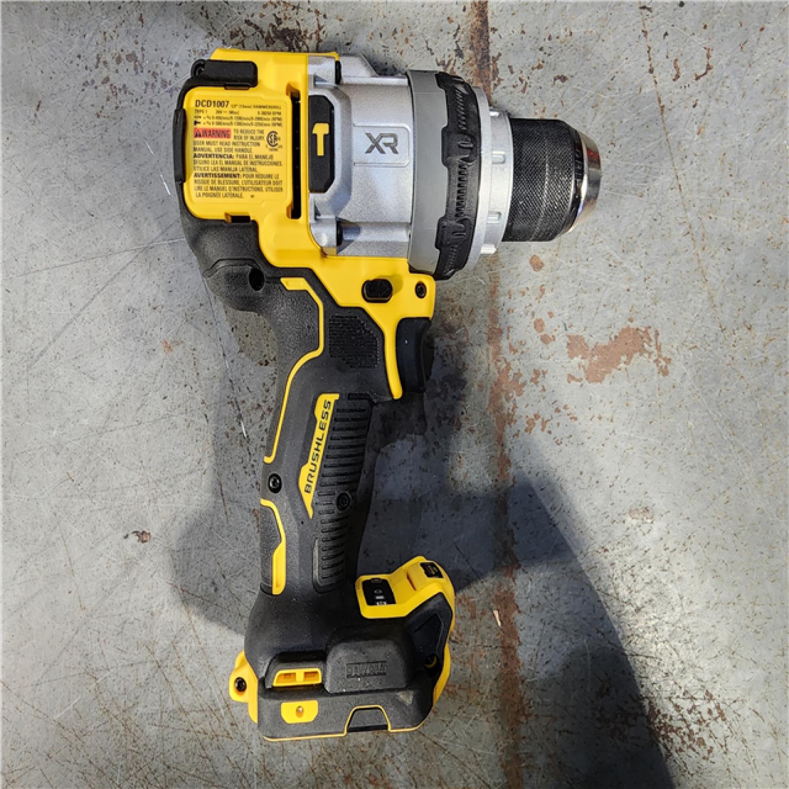 HOUSTON LOCATION - AS-IS DEWALT 20V XR Lithium-Ion Cordless Hammer Drill Kit with 8.0 Ah Battery, Charger and Kit Bag