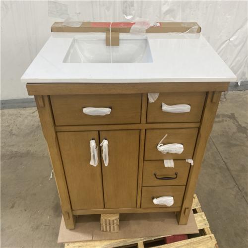 Houston Location AS-IS - Home Decorators Collection Bellington 36in. Almond Toffee - Bathroom Vanity