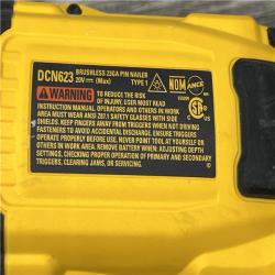 AS-IS DEWALT ATOMIC 20V MAX Lithium Ion Cordless 23 Gauge Pin Nailer Kit with 2.0Ah Battery and Charger