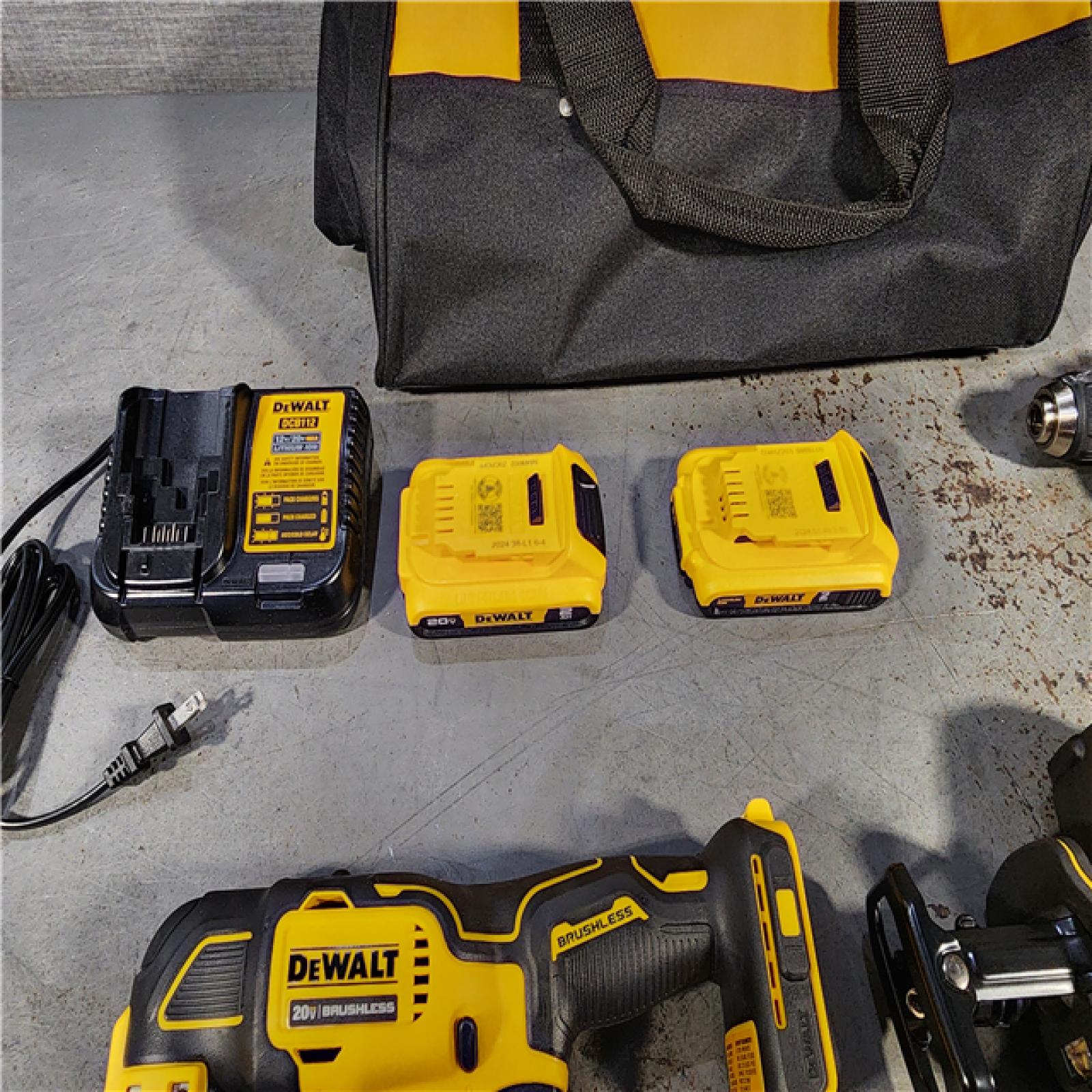 HOUSTON LOCATION - AS-IS (APPEARS LIKE NEW) DEWALT 3 TOOL COMBO KIT W/ (2) BATTERY & CHARGER