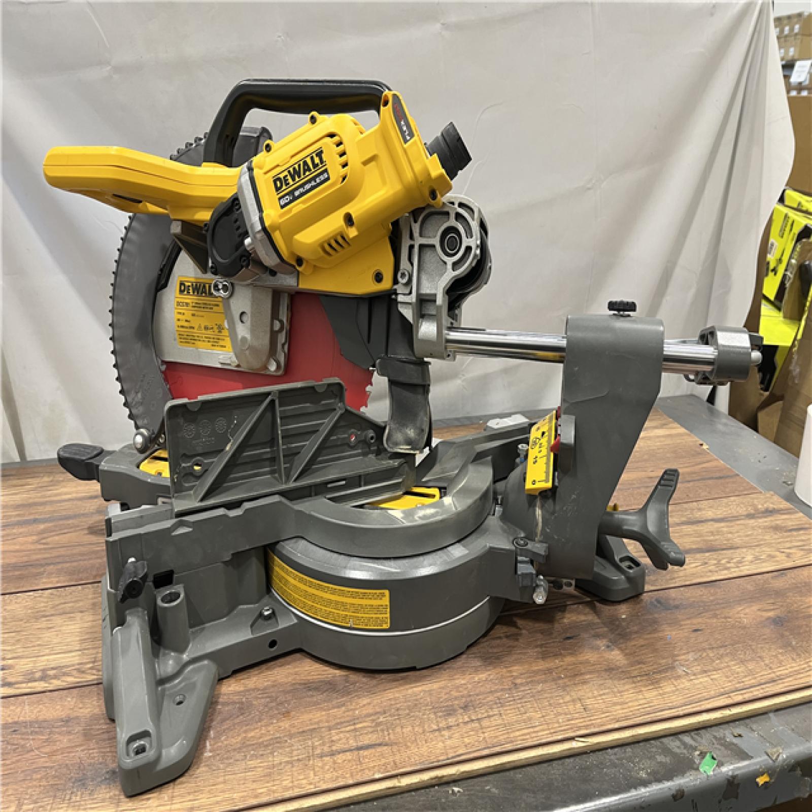 AS-IS DeWalt DCS781 54v XR FLEXVOLT Cordless Sliding Mitre Saw 305mm No Batteries No Charger No Case