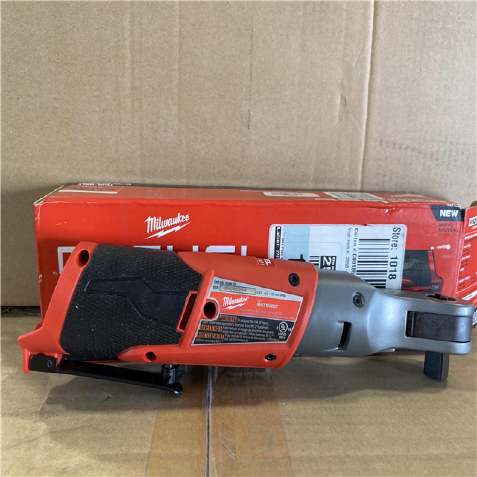 AS-IS Milwaukee M12 FUEL 12V Lithium-Ion Brushless Cordless 1/2 in. Ratchet (Tool-Only)