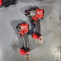 HOUSTON LOCATION - AS-IS Milwaukee M18 FUEL 18V Lithium-Ion Brushless Cordless Hammer Drill and Impact Driver Combo Kit (2-Tool) with 2 Batteries