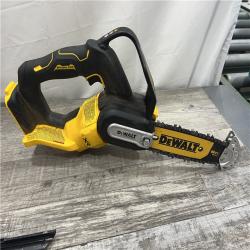 AS-IS DEWALT 20V MAX 8 in. Brushless Cordless Battery Powered Pruning Chainsaw (Tool Only)