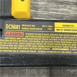 AS-IS DEWALT DCN681D1 20V 18Ga Stapler Kit