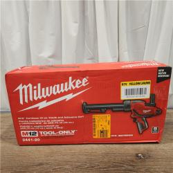 AS-IS Milwaukee 2441-20 M12 12V Cordless 10oz Caulk and  (Tool Only)