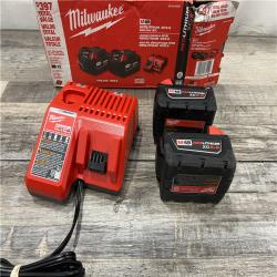 AS-IS Milwaukee M18 18-Volt Lithium-Ion XC Starter Kit with Two 5.0Ah Batteries / Charger (48-59-1852B)