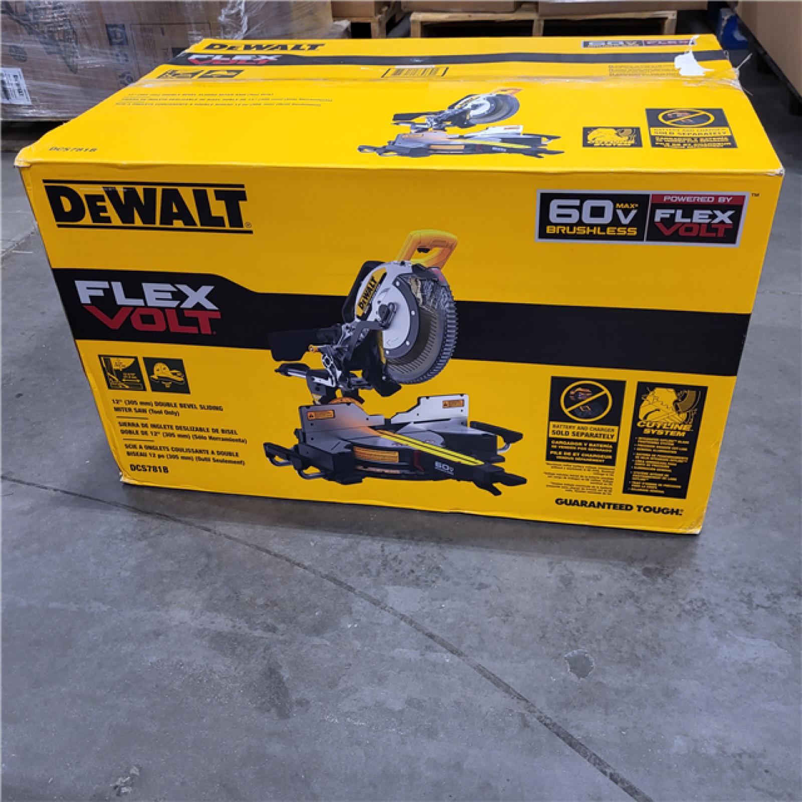 AS-IS DEWALT 60V Lithium-Ion 12 in. Cordless Sliding Miter Saw (Tool Only)