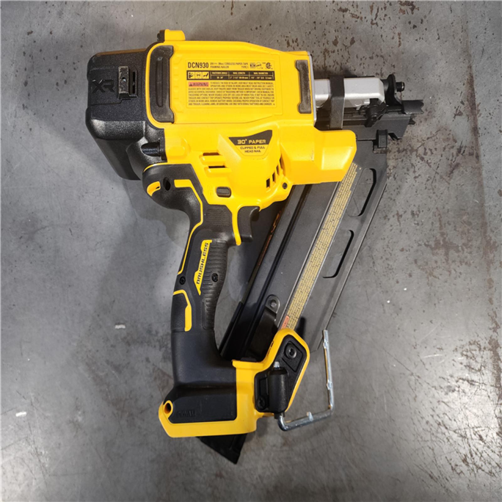 HOUSTON LOCATION - AS-IS DEWALT 20-Volt 30Â° Cordless Framing Nailer (Tool-Only)