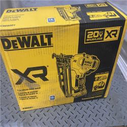 Houston location AS-IS DeWalt DCN660D1 20V 16 Gauge Cordless Angled Finish Nailer Kit W/ 2Ah Battery