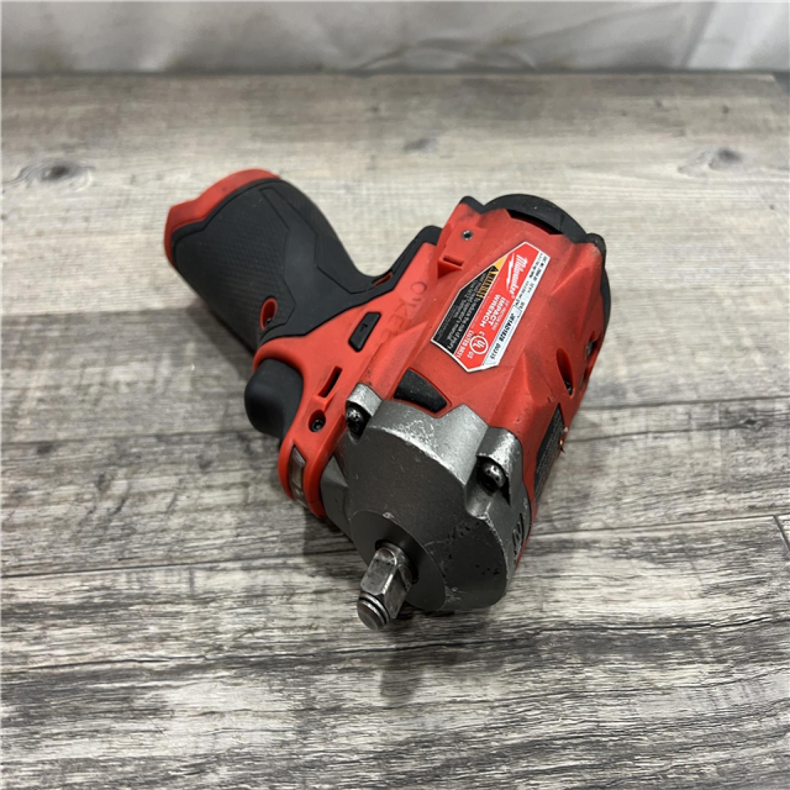 AS-IS MILWAUKEE M12 FUEL 12V Lithium-Ion Brushless Cordless Stubby 3/8 in. Impact Wrench (Tool-Only)