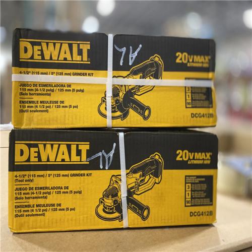 NEW! - DEWALT 20V MAX Cordless 4.5 in. - 5 in. Angle Grinder (Tool Only) - (2 UNITS)