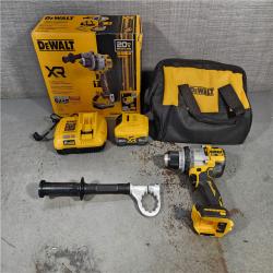 HOUSTON LOCATION - AS-IS DEWALT 20V XR Lithium-Ion Cordless Hammer Drill Kit with 8.0 Ah Battery, Charger and Kit Bag