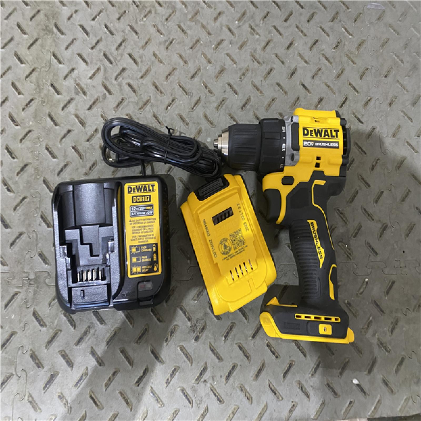 Houston location AS-IS DeWalt ATOMIC COMPACT SERIESâ„¢ 20V MAX* Brushless Cordless 1/2 in. Drill/Driver