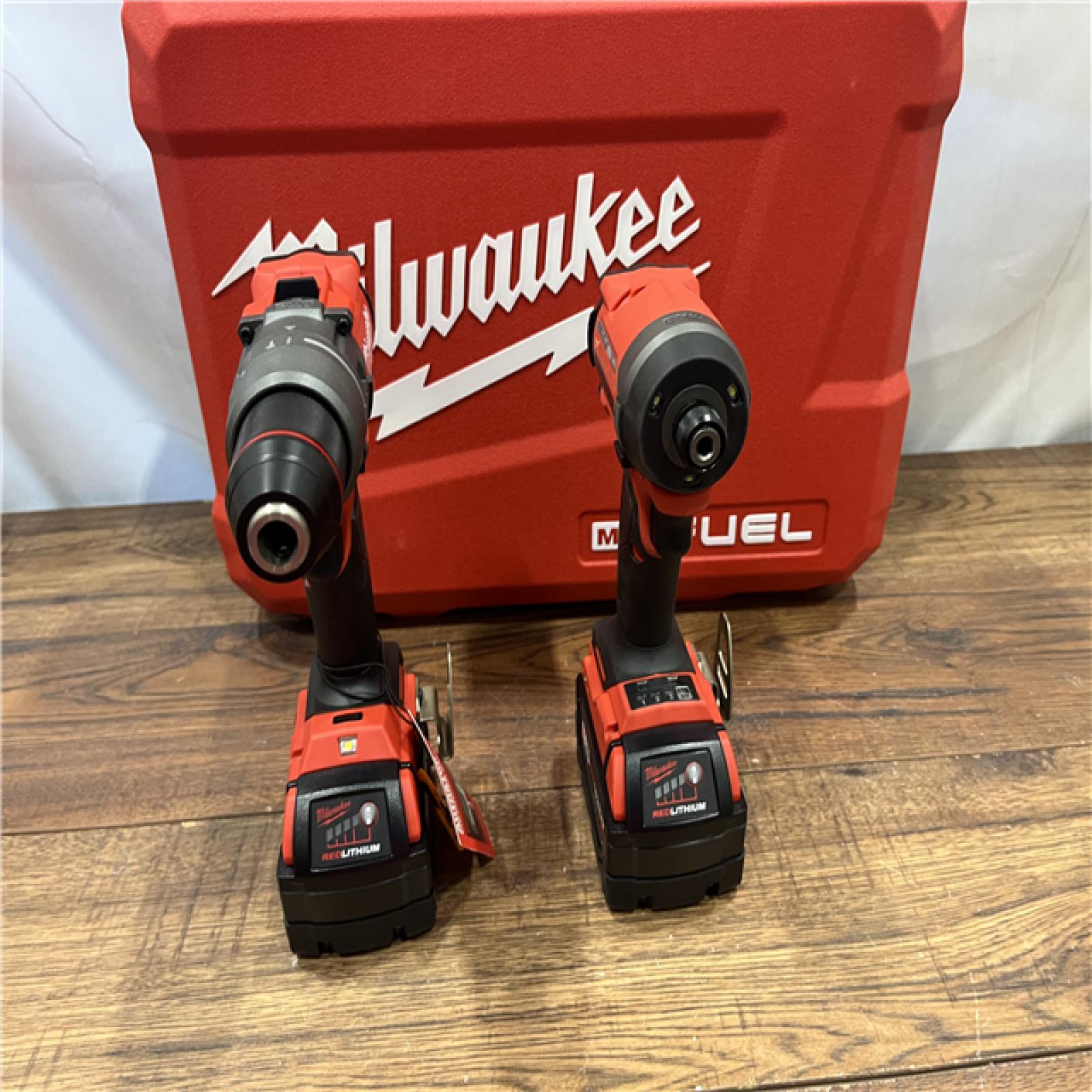 AS ISMilwaukee M18 FUEL 18V Lithium-Ion Brushless Cordless Hammer Drill and Impact Driver Combo Kit (2-Tool) with 2 Batteries