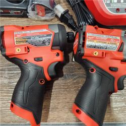 AS-IS Milwaukee 3497-22 12V Brushless Hammer Drill and Impact Driver Combo Kit