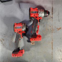 HOUSTON LOCATION - AS-IS Milwaukee M18 FUEL 18V Lithium-Ion Brushless Cordless Hammer Drill and Impact Driver Combo Kit (2-Tool) with 2 Batteries