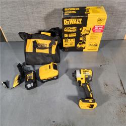 HOUSTON LOCATION - AS-IS (APPEARS LIKE NEW) DEWALT ATOMIC 20V MAX Lithium-Ion Brushless Cordless 1/2 in. Variable Speed Impact Wrench Kit with 5 Ah Battery and Charger