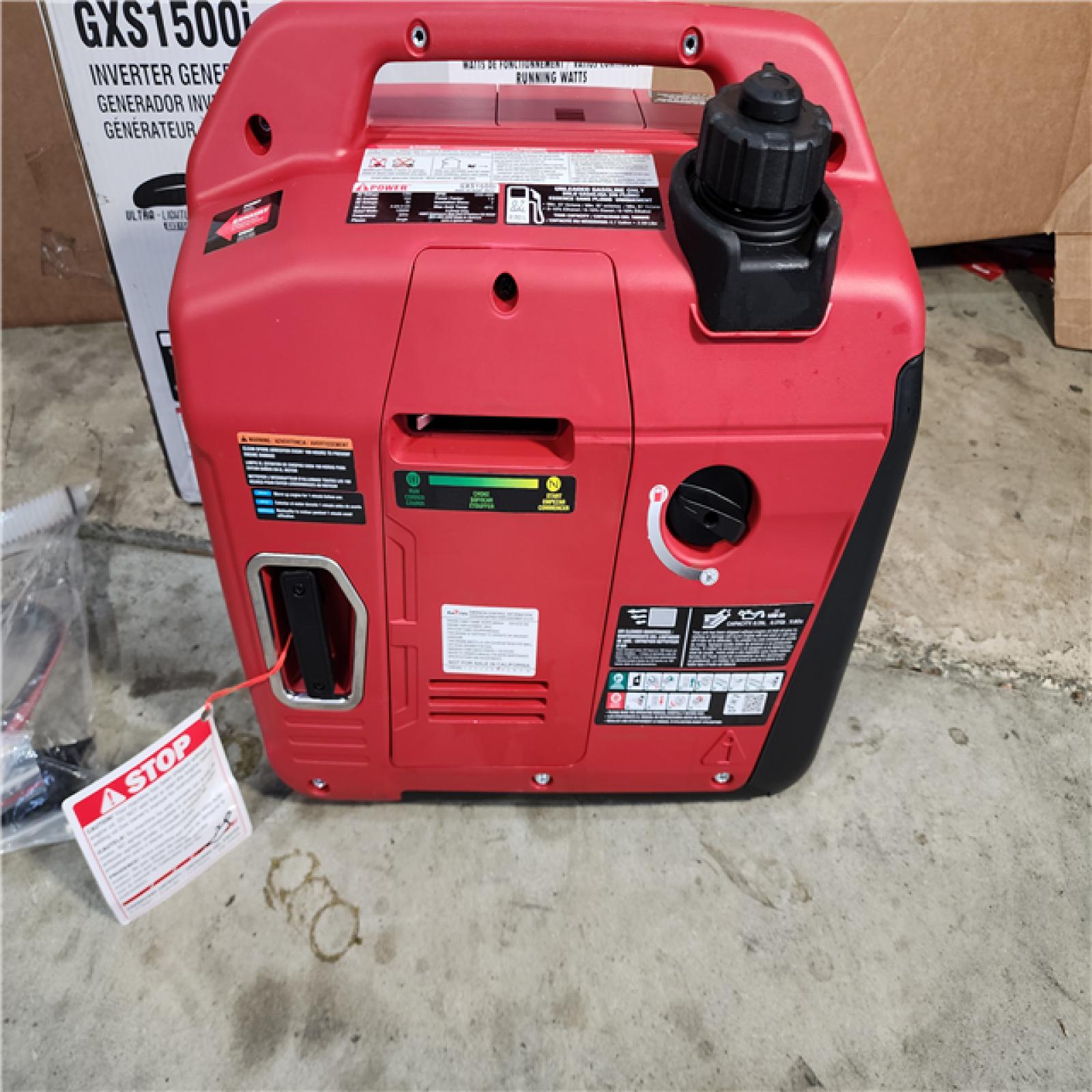 HOUSTON LOCATION - AS-IS (APPEARS LIKE NEW) 1500-Watt Recoil Start Gasoline Powered Ultra-Light Inverter Generator with 60cc OHV Engine and CO Sensor Shutdown