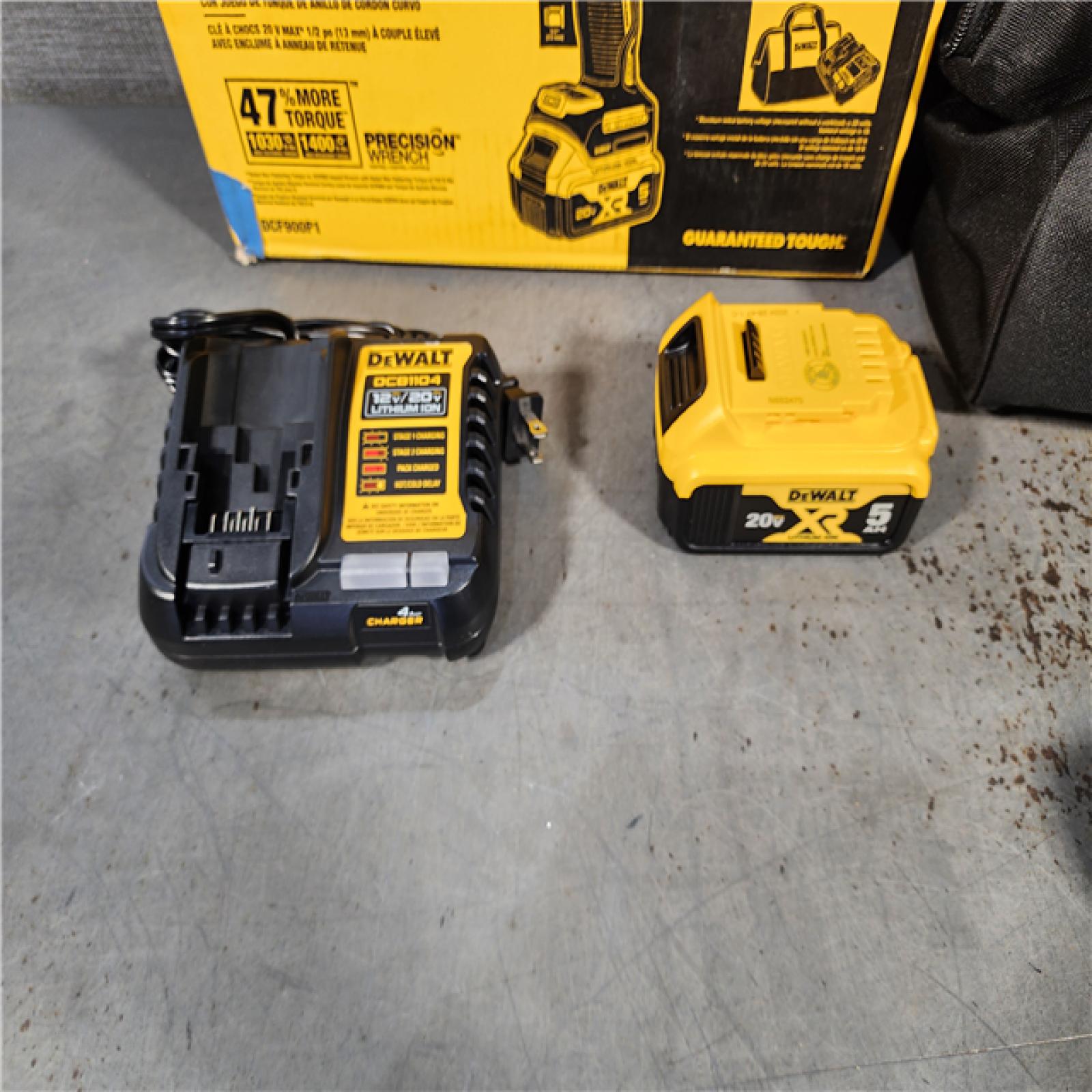 HOUSTON LOCATION - AS-IS (APPEARS LIKE NEW) DEWALT 20V MAX* XR 1/2  High Torque Impact Wrench with Hog Ring Anvil