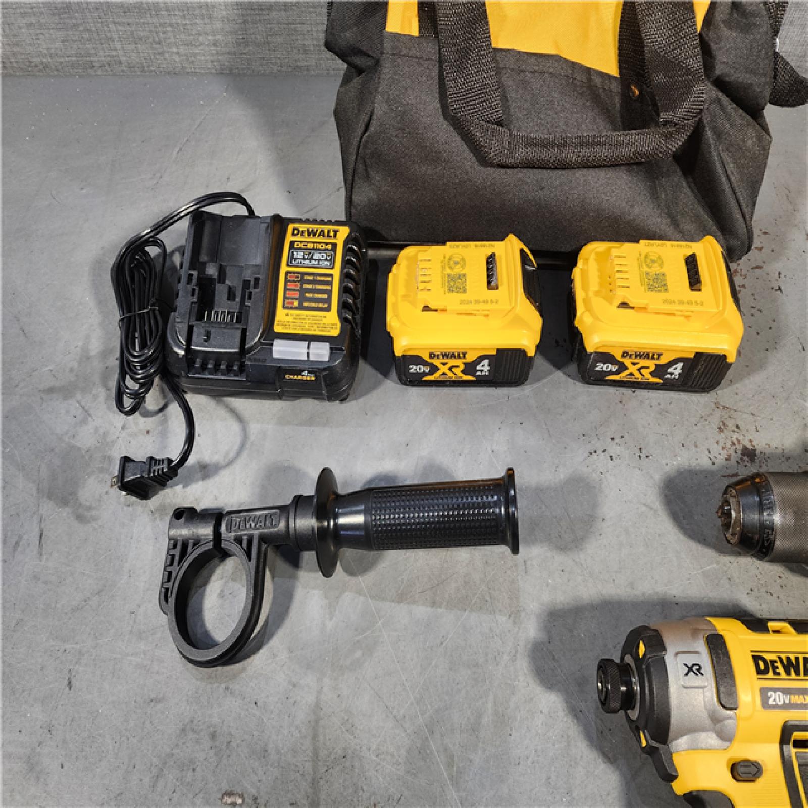 HOUSTON LOCATION - AS-IS DeWalt 20V MAX Brushless Cordless Hammer Drill/Impact (2-Tool) Combo Kit