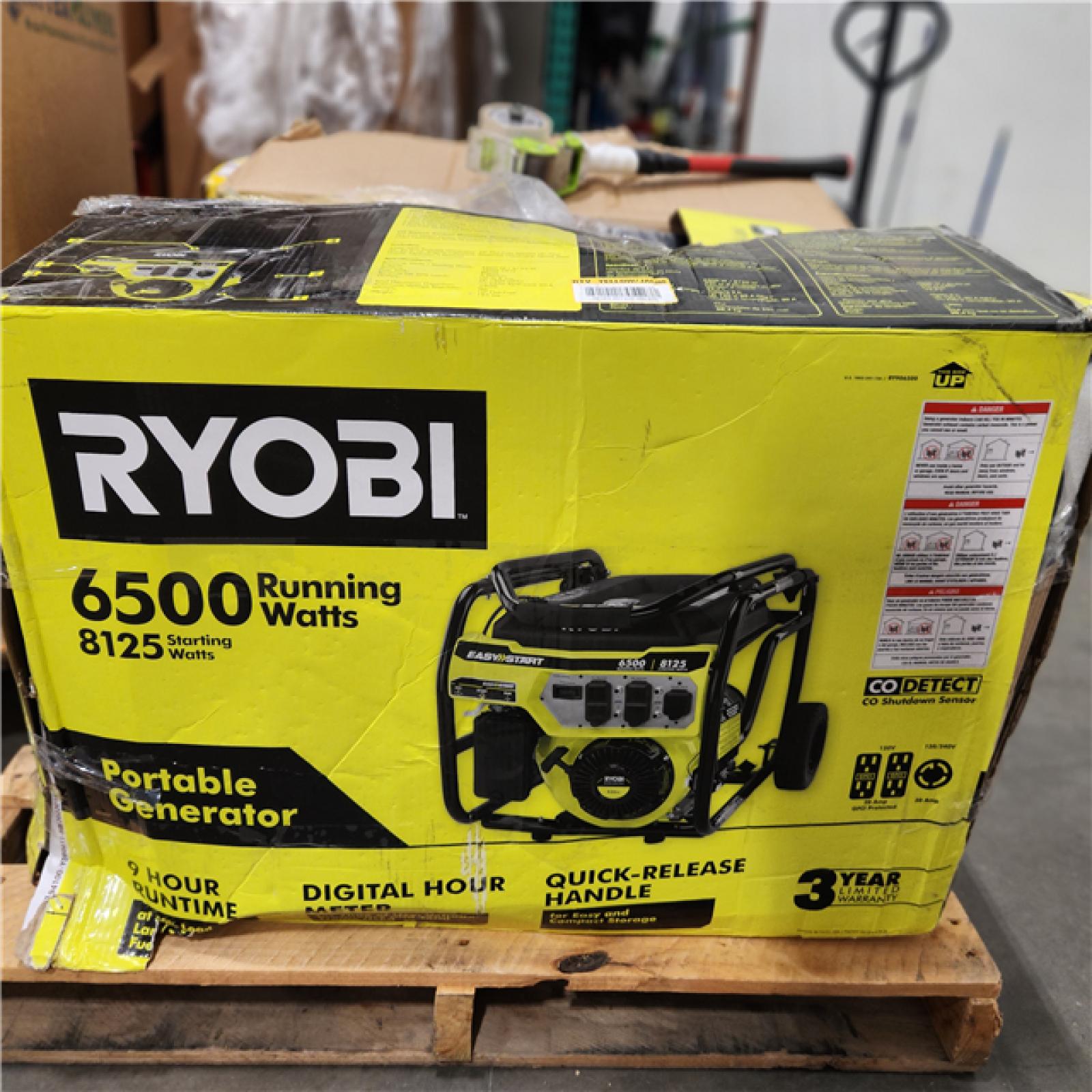 Dallas Location - As-Is RYOBI 6500 Watt Generator