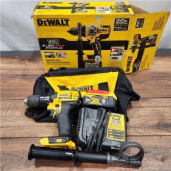 AS-IS Dewalt FLEXVOLT 20 Volt 1/2 in. Brushless Cordless Hammer Drill/Driver Kit (Battery & Charger)