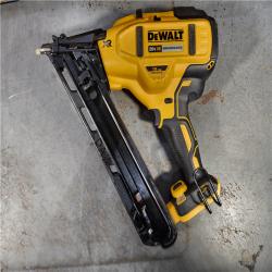 HOUSTON LOCATION - AS-IS DEWALT 20V MAX XR 15 Ga. Cordless 34 Deg Nailer 20 V