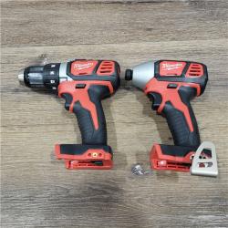 AS-IS Milwaukee M18 18V Cordless Brushed 2 Tool Drill/Driver and Impact Driver Kit