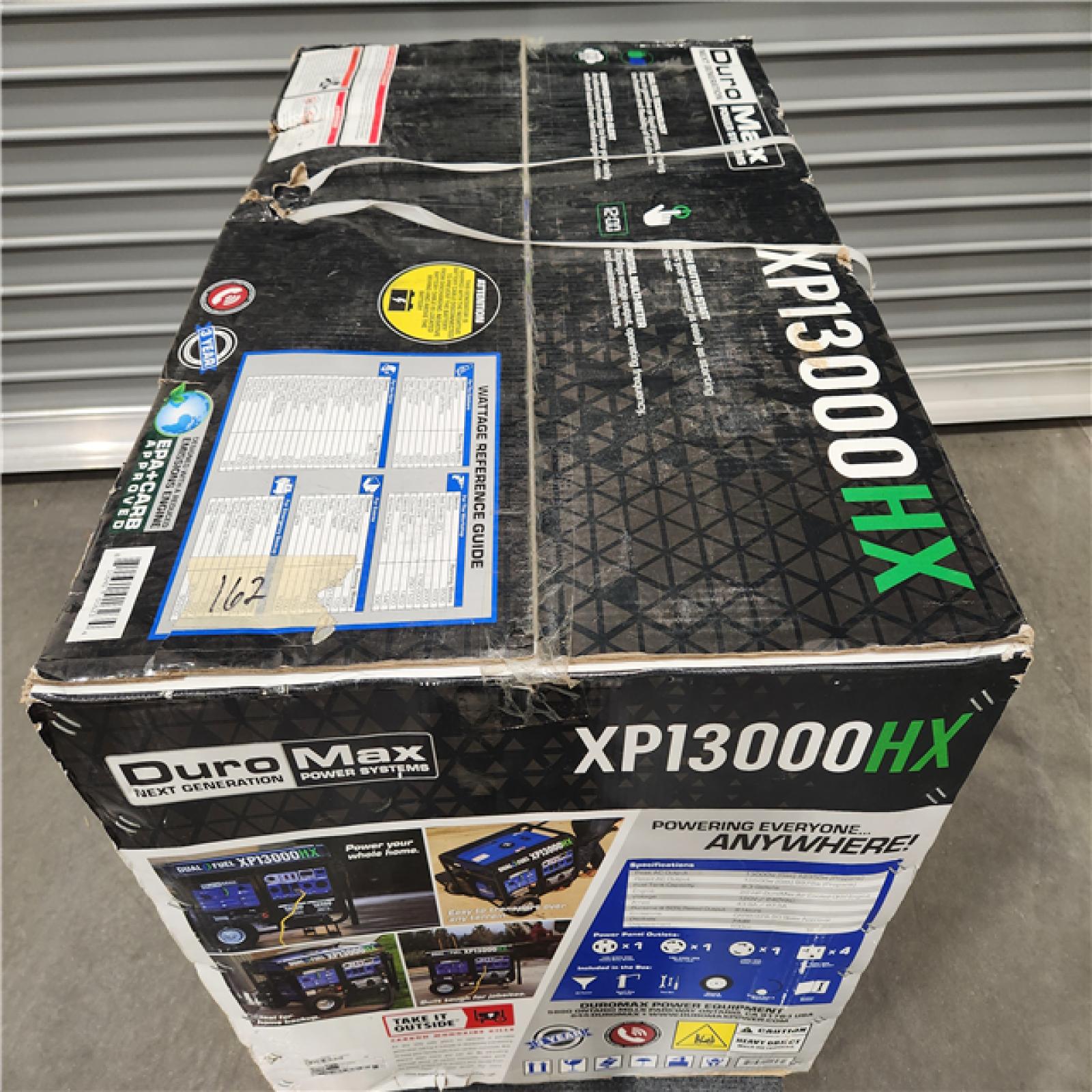 NEW! DuroMax XP13000HX 13,000 Watt Portable Dual Fuel Gas Propane CO Alert Generator