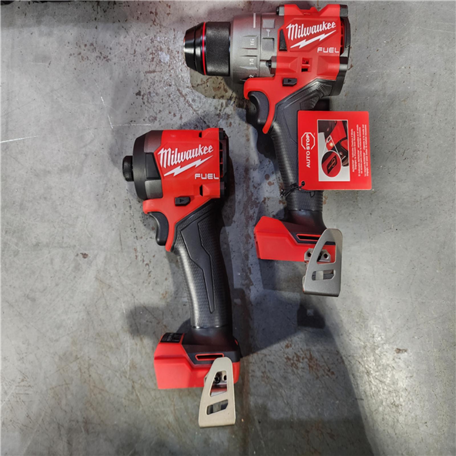 HOUSTON LOCATION - AS-IS (APPEARS LIKE NEW) Milwaukee M18 FUEL 18V Lithium-Ion Brushless Cordless Hammer Drill and Impact Driver Combo Kit (2-Tool) with 2 Batteries