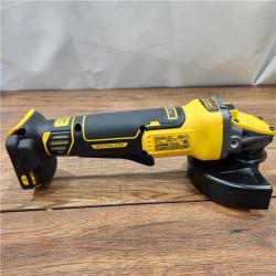 AS-IS 20V MAX Cordless Brushless 4.5 - 5 in. Paddle Switch Angle Grinder with FLEXVOLT ADVANTAGE (Tool Only)