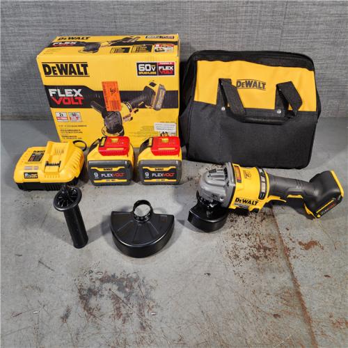 HOUSTON LOCATION - AS-IS (APPEARS LIKE NEW) DeWalt Flexvolt 60V Max Cordless Grinder  4.5 in; 6 in  Kit  1 KT (115-DCG418X2)